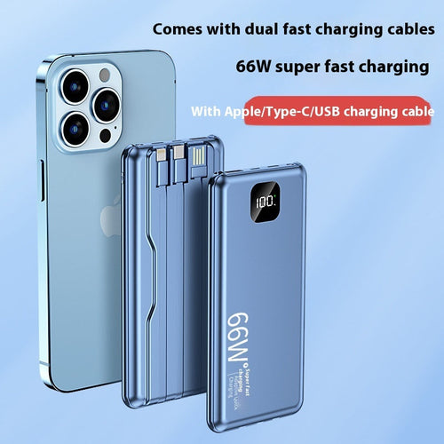 K-X10 Compact Power Bank with LED Display - Yuanfeng Blue