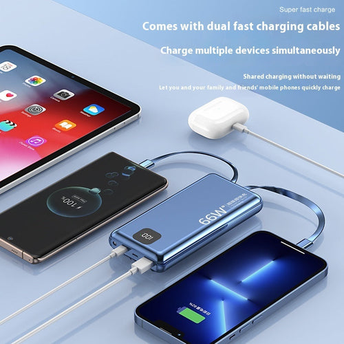 K-X10 Compact Power Bank with LED Display - Yuanfeng Blue