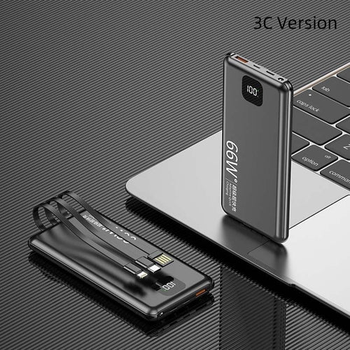 K-X10 Compact Power Bank with LED Display - Yuanfeng Blue