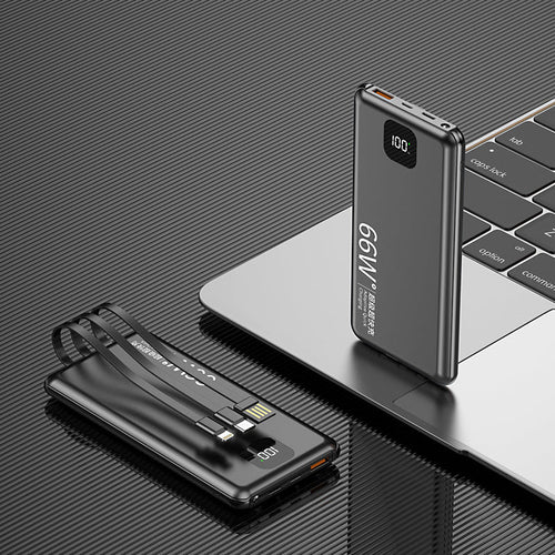 K-X10 Compact Power Bank with LED Display - Yuanfeng Blue
