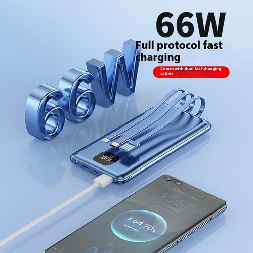 K-X10 Compact Power Bank with LED Display - Yuanfeng Blue
