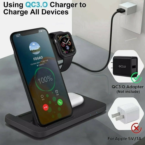 Ninja Dragons 3-in-1 Wireless Charging Station