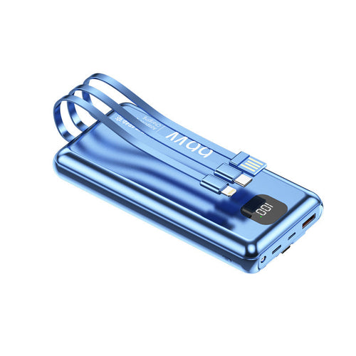 K-X10 Compact Power Bank with LED Display - Yuanfeng Blue