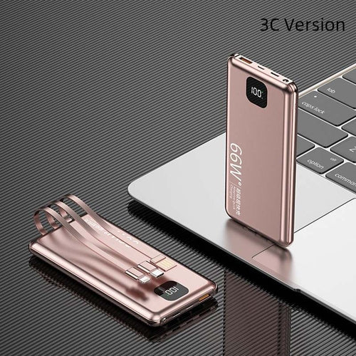 K-X10 Compact Power Bank with LED Display - Yuanfeng Blue